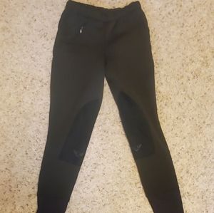 TuffRider Fleece Lined Knee Patch Tights Sz 28